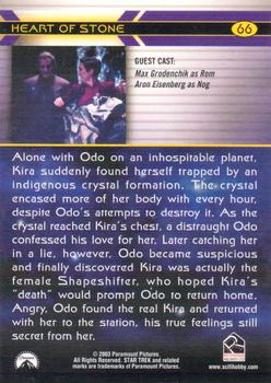 2003 Rittenhouse The Complete Star Trek Deep Space Nine #66 Alone with Odo on an inhospitable planet, Kira Back