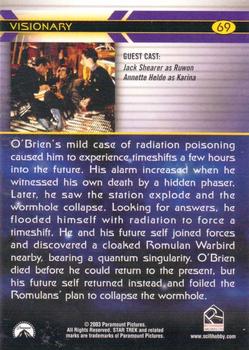 2003 Rittenhouse The Complete Star Trek Deep Space Nine #69 O'Brien's mild case of radiation poisoning cau Back