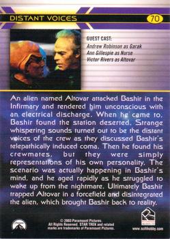 2003 Rittenhouse The Complete Star Trek Deep Space Nine #70 An alien named Altover attacked Bashir in the Back