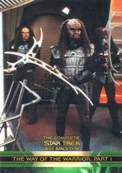 2003 Rittenhouse The Complete Star Trek Deep Space Nine #80 Sisko was uneasy about the fleet of Klingon sh Front