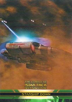 2003 Rittenhouse The Complete Star Trek Deep Space Nine #86 The Defiant was severely damaged by the Jem'Ha Front