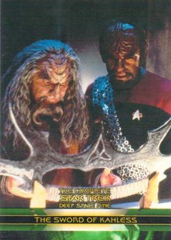 2003 Rittenhouse The Complete Star Trek Deep Space Nine #88 The Sword of Kahless, the mythical weapon of t Front