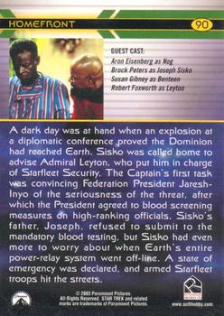 2003 Rittenhouse The Complete Star Trek Deep Space Nine #90 A dark day was at hand when an explosion at a Back