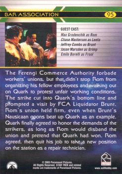 2003 Rittenhouse The Complete Star Trek Deep Space Nine #95 The Ferengi Commerce Authority forbade workers Back