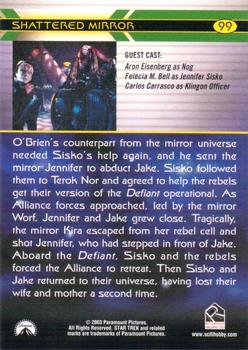 2003 Rittenhouse The Complete Star Trek Deep Space Nine #99 O'Brien's counterpart from the mirror universe Back