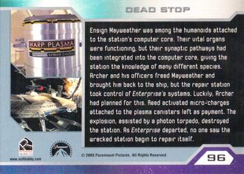 2003 Rittenhouse Star Trek Enterprise Season 2 #96 Ensign Mayweather was among the humanoids atta Back
