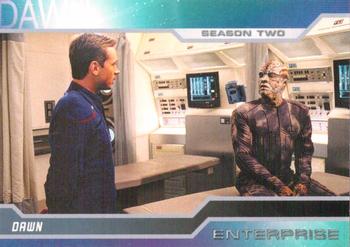 2003 Rittenhouse Star Trek Enterprise Season 2 #123 As dawn approached, Zho'Kaan was clearly unabl Front