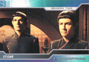2003 Rittenhouse Star Trek Enterprise Season 2 #125 Tucker faced his own dilemma as he worked to i Front