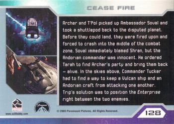 2003 Rittenhouse Star Trek Enterprise Season 2 #128 Archer and T'Pol picked up Ambassador Soval an Back