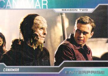 2003 Rittenhouse Star Trek Enterprise Season 2 #133 Archer and Tucker had a knack for being in the Front