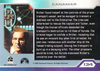 2003 Rittenhouse Star Trek Enterprise Season 2 #134 Archer found himself at the controls of the pr Back