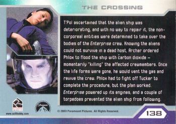 2003 Rittenhouse Star Trek Enterprise Season 2 #138 T'Pol ascertained that the alien ship was dete Back