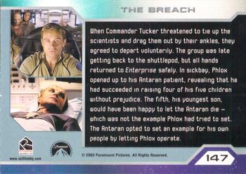 2003 Rittenhouse Star Trek Enterprise Season 2 #147 When Commander Tucker threatened to tie up the Back