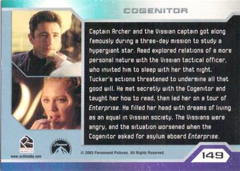 2003 Rittenhouse Star Trek Enterprise Season 2 #149 Captain Archer and the Vissian captain got alo Back