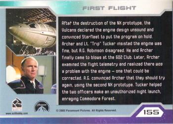 2003 Rittenhouse Star Trek Enterprise Season 2 #155 After the destruction of the NX prototype, the Back