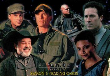 2003 Rittenhouse Stargate SG-1 Season 5 #1 Montage/Episode Guide (left) Front