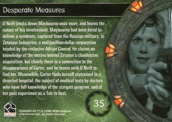2003 Rittenhouse Stargate SG-1 Season 5 #35 O'Neill tracks down Maybourne once more, and le Back