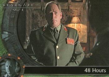 2003 Rittenhouse Stargate SG-1 Season 5 #44 Colonel Simmons arrives at the SGC with Dr. McK Front
