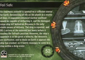 2003 Rittenhouse Stargate SG-1 Season 5 #52 An enormous asteroid is spotted on a collision Back