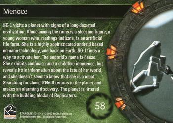 2003 Rittenhouse Stargate SG-1 Season 5 #58 SG-1 visits a planet with signs of a long-deser Back
