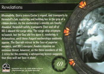2003 Rittenhouse Stargate SG-1 Season 5 #69 Meanwhile, Osiris traces Carter's signal, and t Back