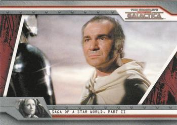 2004 Rittenhouse The Complete Battlestar Galactica #7 Brought before the Imperious Leader, Baltar c Front