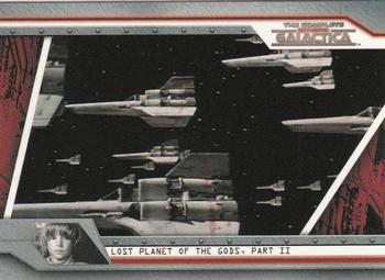 2004 Rittenhouse The Complete Battlestar Galactica #15 Adama condemns Baltar as explosions rock the Front