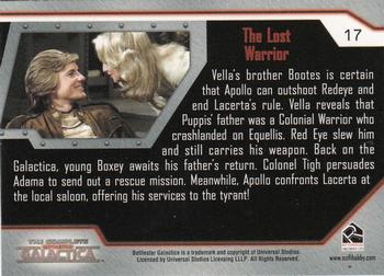 2004 Rittenhouse The Complete Battlestar Galactica #17 Vella's brother Bootes is certain that Apoll Back