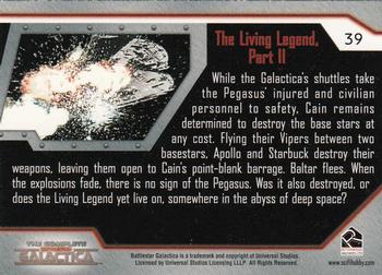 2004 Rittenhouse The Complete Battlestar Galactica #39 While the Galactica's shuttles take the Pega Back