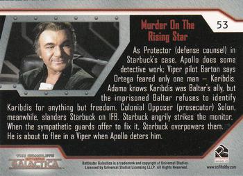2004 Rittenhouse The Complete Battlestar Galactica #53 As Protector (defense counsel) om Starbuck's Back
