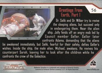 2004 Rittenhouse The Complete Battlestar Galactica #56 Dr. Salik and Dr. Wilker try to revive the s Back