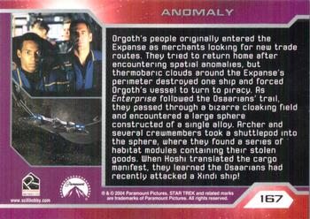 2004 Rittenhouse Star Trek Enterprise Season 3 #167 Orgoth's people originally entered the Expanse Back