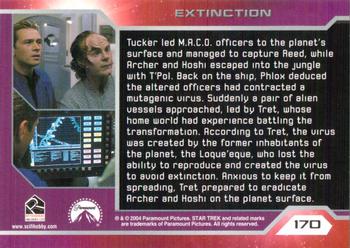 2004 Rittenhouse Star Trek Enterprise Season 3 #170 Tucker led M.A.C.O. officers to the planet's s Back