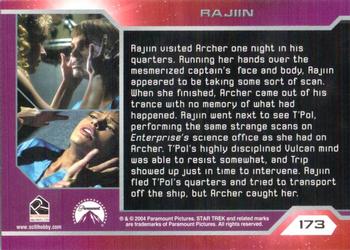 2004 Rittenhouse Star Trek Enterprise Season 3 #173 Rajiin visited Archer one night in his quarter Back