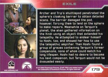 2004 Rittenhouse Star Trek Enterprise Season 3 #179 Archer and Trip's shuttlepod penetrated the sp Back