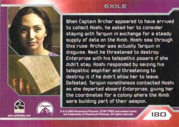 2004 Rittenhouse Star Trek Enterprise Season 3 #180 When Captain Archer appeared to have arrived t Back