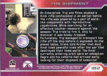 2004 Rittenhouse Star Trek Enterprise Season 3 #182 On Enterprise, Trip and Phlox studied a Xindi Back