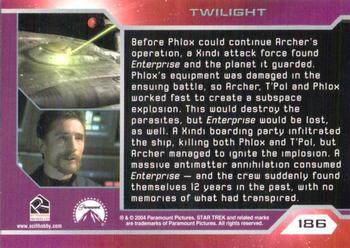 2004 Rittenhouse Star Trek Enterprise Season 3 #186 Before Phlox could continue Archer's operation Back
