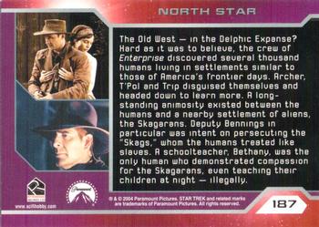 2004 Rittenhouse Star Trek Enterprise Season 3 #187 The Old West - in the Delphic Expanse? Hard as Back