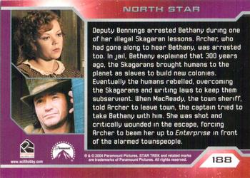 2004 Rittenhouse Star Trek Enterprise Season 3 #188 Deputy Bennings arrested Bethany during one of Back