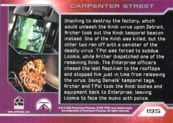 2004 Rittenhouse Star Trek Enterprise Season 3 #195 Unwilling to destroy the factory, which would Back