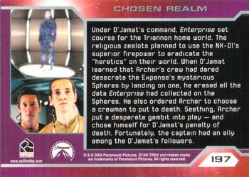 2004 Rittenhouse Star Trek Enterprise Season 3 #197 Under D'Jamat's command, Enterprise set course Back