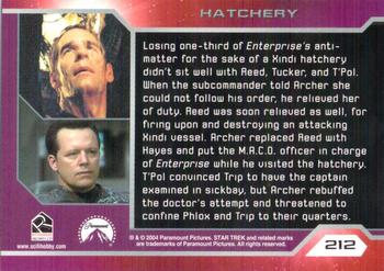 2004 Rittenhouse Star Trek Enterprise Season 3 #212 Losing one-third of Enterprise's entimatter fo Back