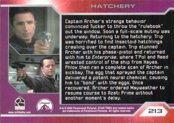 2004 Rittenhouse Star Trek Enterprise Season 3 #213 Captain Archer's strange behavior convinced Tu Back