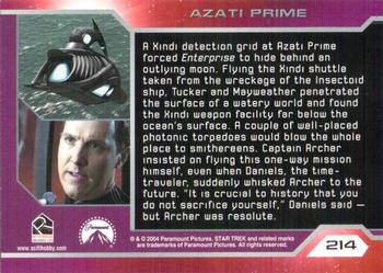 2004 Rittenhouse Star Trek Enterprise Season 3 #214 A Xindi detection grid at Azati Prime forced E Back