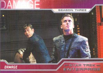 2004 Rittenhouse Star Trek Enterprise Season 3 #219 Captain Archer was determined to limit casualt Front
