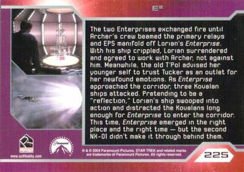 2004 Rittenhouse Star Trek Enterprise Season 3 #225 The two Enterprises exchanged fire until Arche Back