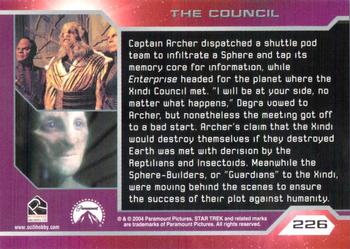 2004 Rittenhouse Star Trek Enterprise Season 3 #226 Captain Archer dispatched a shuttle pod team t Back