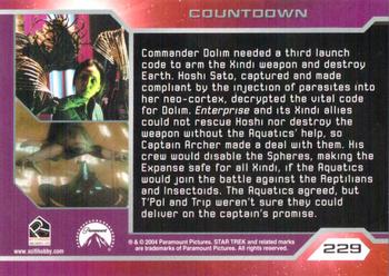 2004 Rittenhouse Star Trek Enterprise Season 3 #229 Commander Dolim needed a third launch code to Back