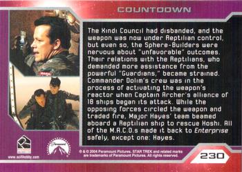 2004 Rittenhouse Star Trek Enterprise Season 3 #230 The Xindi Council had disbanded, and the weapo Back